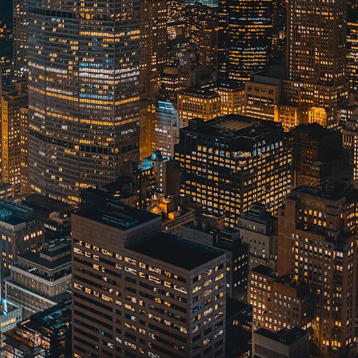 Families relaxing in a mall food court area